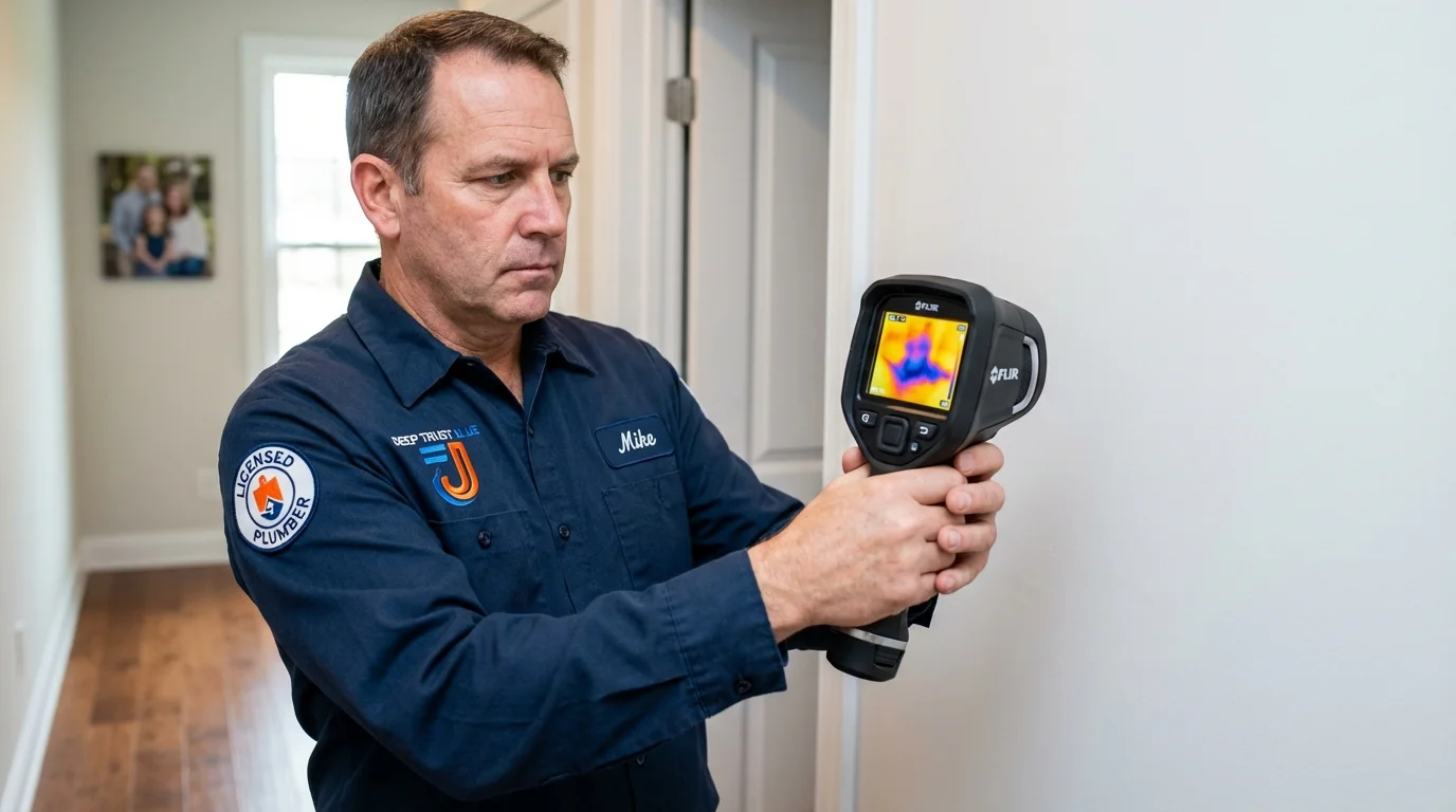 Thermal imaging leak detection by Johns Plumbing LLC in Tripoli